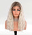 vedar 613 Synthetic Blonde Wig, Loose Curly Blonde Wigs, Ombre Brown Platinum Blonde Lace Wig for Women Blonde Hair Wig,Aesthetic Wig Shoulder Length