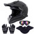 OUMURS Adult Dirt Bike Helmet with Goggles Gloves & Mask Adjustable Sun Visor Motorcycle Adult ATV Helmet Off-Road Motocross Downhill Moped MX BMX fo