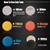 ZFE Buffing Polishing Pads, 7Pc 6.5 Inch Face for 6Inch 150mm Backing Plate Compound Buffing Sponge Pads Cutting Polishing Pad Kit for Car Buffer Pol
