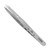 Rubis Hole Pattern Classic Stainless Steel Slanted Tweezers For Precise Eyebrows and Hair Removal, The Elegance Collection, 1K111,Silver,Rubis Switze
