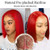 Lace Front Bob Wigs Virgin Human Hair 150% Density Glueless T-part Swiss Lace 12 Inch Shoulder Length Red Blunt Cut Bob Haircut Silky Straight Real H