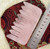 Hztyyier Gua Sha Scraping Tool, Rose Quartz Guasha Comb for Head Massage and Relaxing Care for Health Beauty