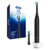 Oral-B iO Series 2 Rechargeable Electric Powered Toothbrush Starter Kit, Night Black with 2 Brush Heads - Automatic Pressure Sensor to Protect Gums -