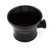 Edwin Jagger RN46 Traditional Porcelain Luxury Shaving Bowl with Handle for Shaving Cream or Shaving Soap for Men and Women (Black)