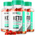 (3 Pack) Keto IQ - Official Keto IQ ACV Gummies Premium All Natural 1050mg, KetoIQ Apple Cider Vinegar Advanced Formula, Keto IQ Reviews, KetoIQ Gumm