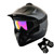 WOW Youth Kids Motocross Helmet BMX MX ATV Dirt Bike Helmet Matt Black + Goggles + MG Youth Black Glove Bundle