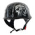 1Storm Novelty Motorcycle Half Face Helmet Open German Style DOT Approved: HKY602 Chain Skull