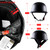 1Storm Novelty Motorcycle Half Face Helmet Open German Style DOT Approved: HKY602 Chain Skull