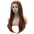 MX angel 24inch Long Straight Auburn Heat Resistant Synthetic Lace Front Wig
