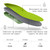 Superfeet All-Purpose Support High Arch Insoles (Green) - Trim-To-Fit Orthotic Shoe Inserts - Professional Grade - Men 5.5-7 / Women 6.5-8