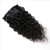 16inch 7 Pcs 120g Water Wave Curly Virgin Brazilian Remy Clip in Human Hair Extension Wavy Human Hair Extensions Clip Ins Natural Black Clip on Hair