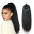 Kinkys Human Hair Afro Ponytail 4C Curly Drawstring Ponytail Kinky Coily Clip-in Extension - 22 inch
