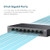 TP-Link LS108GP | 8 Port PoE Gigabit Ethernet Switch | 8 PoE+ Port @ 62W | Plug & Play | Extend Mode | PoE Auto Recovery | Desktop/Wall Mount | Silen