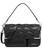 Calvin Klein Mica Organizational Flap Demi Shoulder Bag & Crossbody, Black/Silver Puffy Quilt, One Size