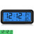 Timloon Car Dashboard Clock with Automatic Backlight at Night(Green & Blue), Temperature and Humidity Monitor, 12/24 Hour Format Time, Calendar, Sola