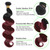 Kapelli Hair Ombre Human Hair Bundles Body Wave (14 16 18) 100% Unprocessed Brazilian Virgin Remy Hair Body Wave Bundles 2 Tone Black to Burgundy Hum