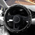 YOGURTCK Diamond Soft Leather Anti-Slip Steering Wheel Cover with Bling Bling Crystal Rhinestones, Universal 15 Inch for Women Girls, Fit Vehicles, S