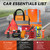 VCANENERGY Car Emergency Safety Kit Bag with Portable Air Compressor, Jumper Cables,First Aid Kit, Tire Pressure Gauge, Auto Vehicle Safety Road Side