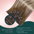 Easyouth Clip in Extensions Real Human Hair Balayage 22 Inch Clip in Human Hair Extensions Dark Brown Ombre Light Brown with Blonde Hair Extension Cl