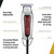 Wahl Professional Detailer Trimmer, Burgundy, Adjustable T-Blade, Corded Lightweight Rotary Motor, Includes 3 Guides and Accessories