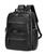 Taertii Leather Backpack For 17.3" Laptop, Travel Weekender Large Capacity Business Travel Hiking Overnight Shoulder Daypacks 36L, Black