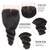 Loose Wave 3 Bundles with Closure Human Hair Bundles 8A Brazilian Virgin Human Hair Loose Wave Bundles with 4" 4" Lace Closure Free Part 100% Unproce