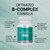Omax3 Advanced Vitamin B Complex 50MG with Biotin | Strong & Shiny Hair, Skin Nails, Support Stress, Immunity, Energy Metabolism, 90 Capsules