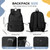 PAUBACK Black School Backpack for Girls Women Waterproof High School Book Bag Cute Backpack for Men Teens Boys, Lightweight Simple Middle School Back