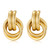 AOLIMI Chunky Gold Earrings Large Knot Earrings Geometric Dangle Drop Earrings for Women