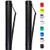 CALPALMY 2-Pack Extendable Poster Tubes Expand from 24.5 to 40 with Shoulder Strap | Carry Documents, Blueprints, Drawings and Art | Black Portable