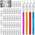 JTIEO 74 Pack Hobby Knife Exacto Knife with 4 Upgrade Sharp Hobby Knives and 70 Spare Craft Knife Blades for Art, Scrapbooking,Stencil