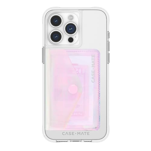 Case-Mate Soap Bubble Slim Magnetic Wallet/Card Holder for iPhone [Holds up to 5 Cards] Detachable Snap Closure Magnetic Phone Wallet for iPhone 17 P