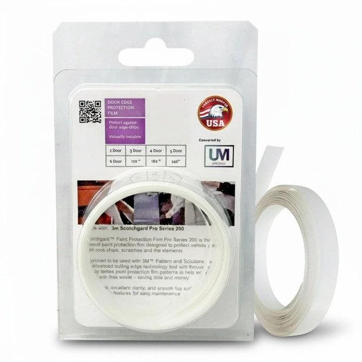 5 Door Edge Guard Upromax Made with Paint Protection Film, Scotch Guard, PPF 8mil Precut Strips, Universal Fit Cars, Truck, SUV, Clear Tape, Door Pro