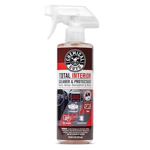 Chemical Guys Total Interior Cleaner & Protectant - Black Cherry, Car Cleaning Spray, Cleans and Protects Leather, Vinyl, Plastic, Rubber, and Glass,