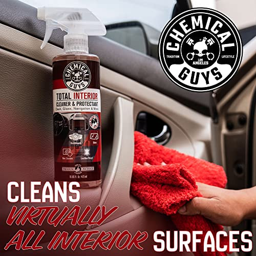 Chemical Guys Total Interior Cleaner & Protectant - Black Cherry, Car Cleaning Spray, Cleans and Protects Leather, Vinyl, Plastic, Rubber, and Glass,