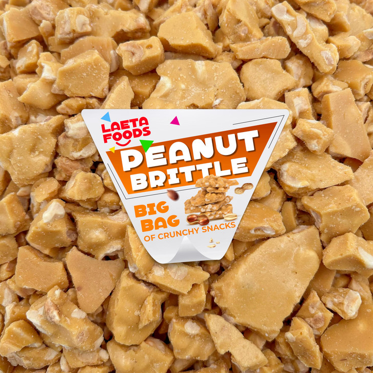 LAETAFOOD Peanut Brittle Candy, Old-Fashioned Delight (1 Pound Bag)