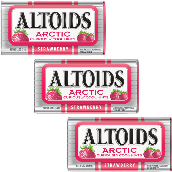 AltoidsStrawberry Mints, 1.2 Ounce Each (3 Pack, 3.6 Ounce Total)