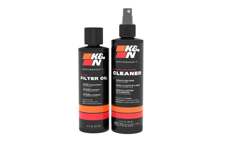 K&N Air Filter Cleaning Kit: Squeeze Bottle Filter Cleaner and Blue Oil Kit; Restores Engine Air Filter Performance; Service Kit-99-5050BL
