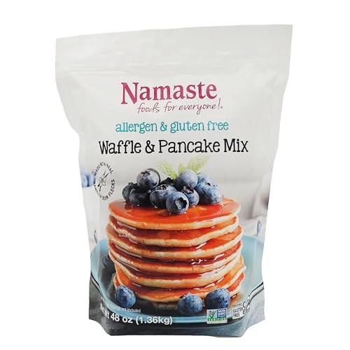 Namaste Foods Gluten Free Waffle & Pancake Mix, 48 oz