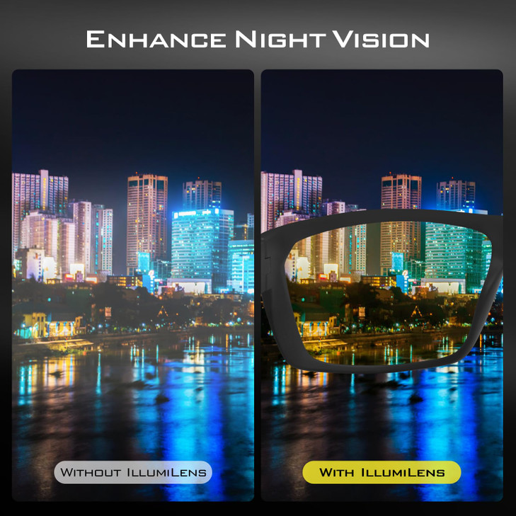 KastKing IllumiLens Night Vision Glasses, Night Driving Glasses for Men Women, Reduce Glare and Enhance Vision