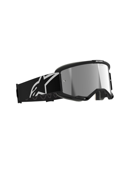 Alpinestars Vision 5 MX ATV MTB Off Road Goggle (Black - Mirror Silver Lens)