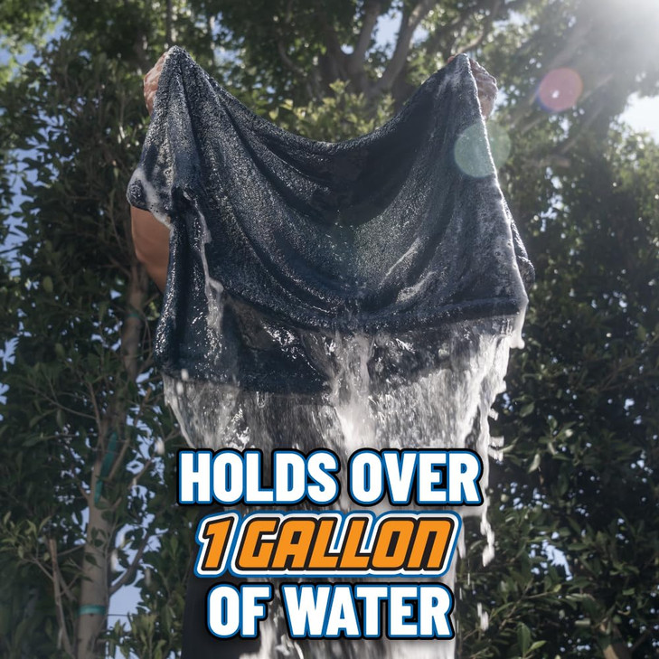 Chemical Guys Megalodon Microfiber Drying Towel with Twisted Loop Technology, Super Plush Absorbent 24" x 36" Microfiber Towel for Cars, Trucks, SUVs