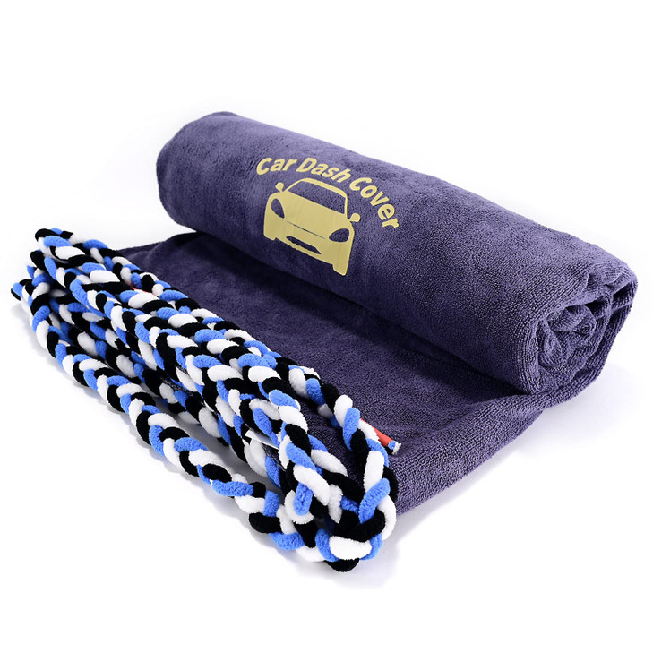 NEWISHTOOL Window Tinting Dash Protection, Super Absorbent Dash Towel Microfiber Towel and Strand Soak Rope Tool, Protective Control Water Shield for