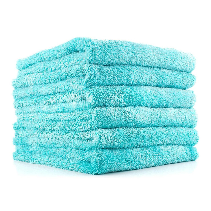 The Rag Company - Eagle Edgeless 450 (6-Pack) Professional Korean 70/30 Blend Super Plush Microfiber Detailing Buffing Polishing Drying Towels for Ca