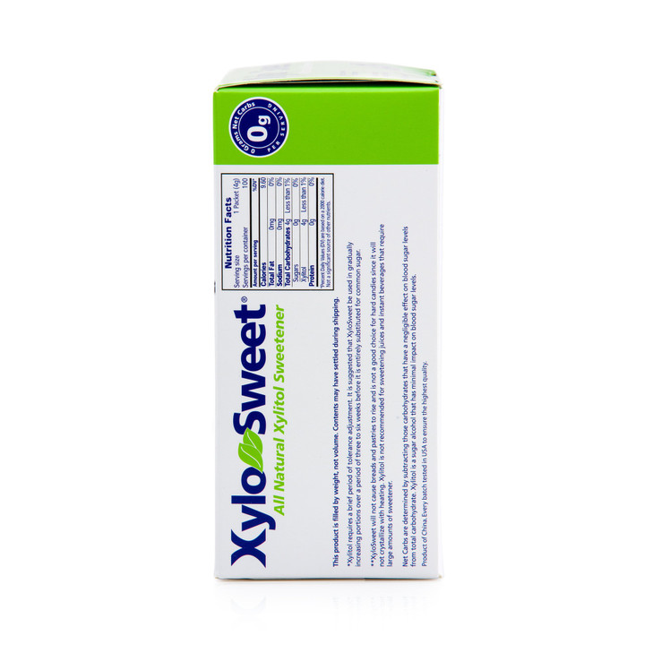 Xlear XyloSweet Plant Sourced Xylitol Sweetener - Pure Natural Sugar Substitute, Granules, Non-GMO, Gluten-Free, 100 Packets (Pack of 1)