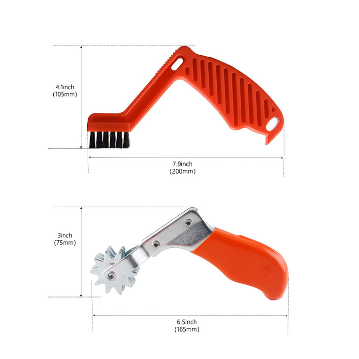 SPTA Polishing Pad Conditioning Brush, Polishing Spur Tool Set,Wool Buffing Pad Cleaning Spur Tool+ Foam Pad Brush, Car Buffing Pad Professional Clea