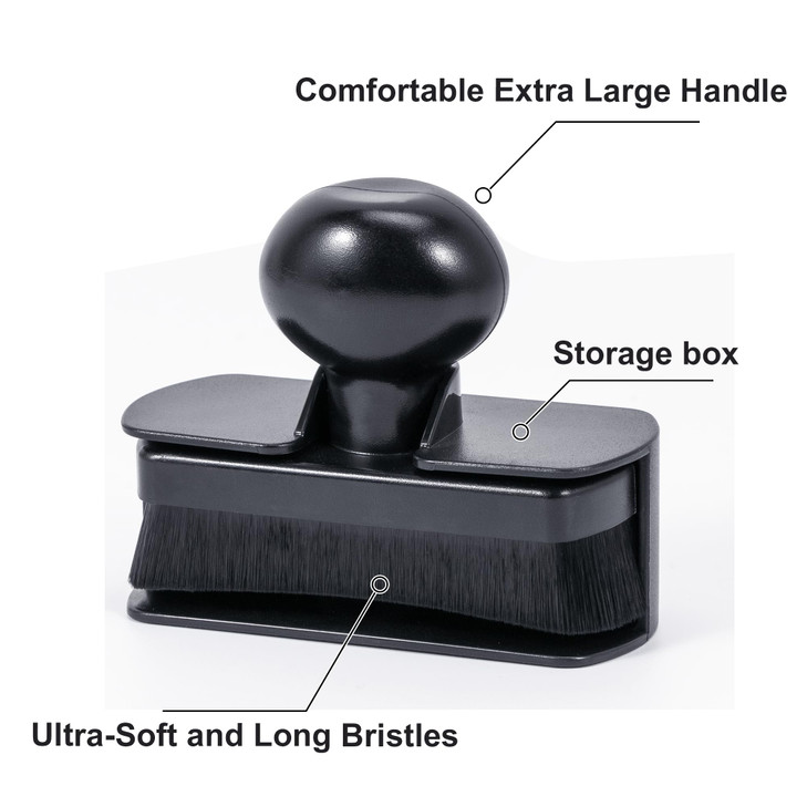 Car Tire Shine Applicator,Vegan Tire Shine Applicator with Curved Brush Head - Large Automotive Tire Dressing Applicator Brush with Storage Stand for