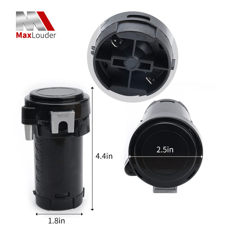 MaxLouder 12V Air Compressor, Air Pump for Horn, Super Loud Car Horn Compressor Kit for Any Vehicle Trucks Lorrys Cars Vans Trains Boats -Black