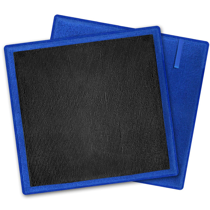 TOLDATLI Clay Towel 2 Pack Auto Detailing - Fine Grade Microfiber Car Chamois Towel - DIY Detail Clay Bar Alternative
