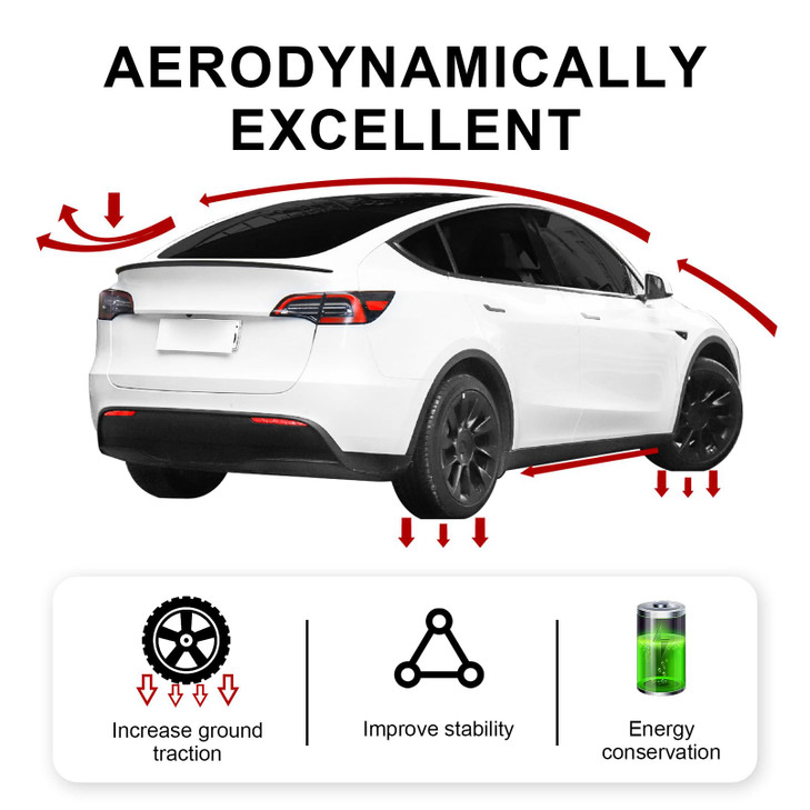 Fit for Tesla Model Y Spoiler Rear Spoiler Wing 2020-2023 2024, Sporty Appearance Tesla Model Y Accessories Rear Trunk Lip Trunk Spoiler, Matte Black